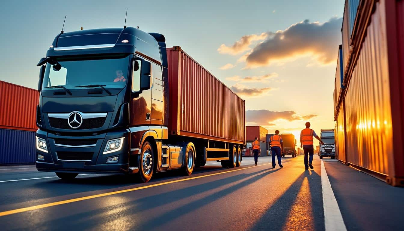 Illustration: Comprendre le rôle clé du camion porte conteneur dans la logistique actuelle