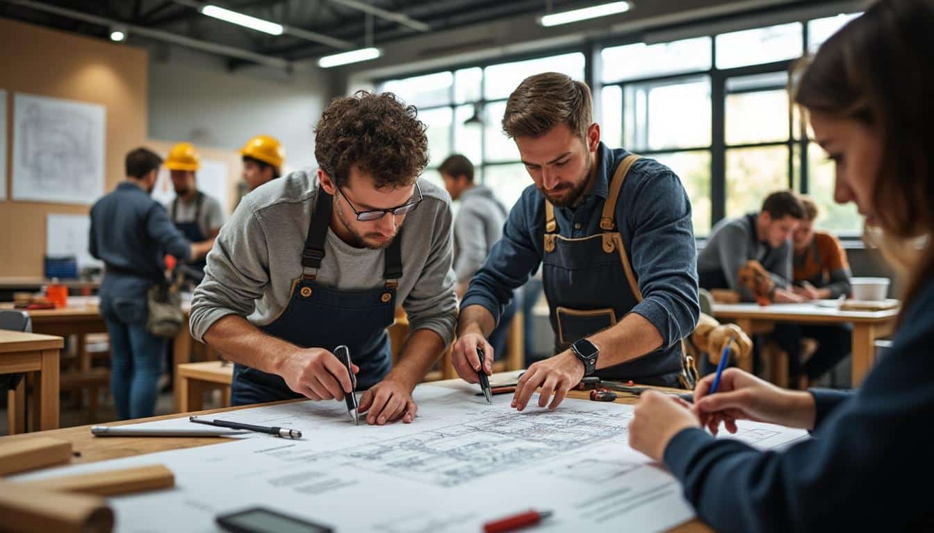 Illustration: Les formations variées proposées au CFA BTP de Reims