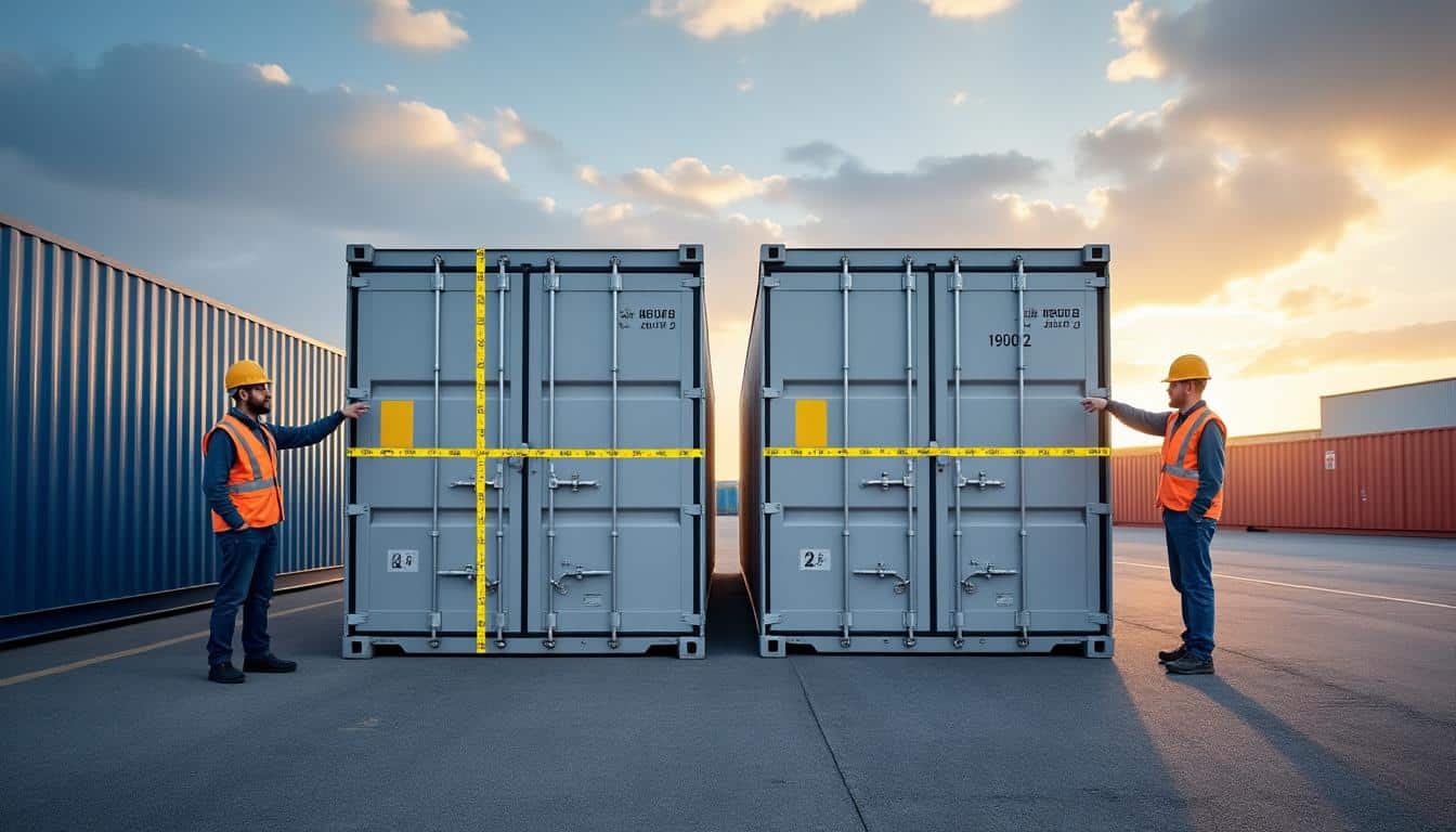 Illustration: Quelle différence entre un conteneur standard et un conteneur High Cube de 30 pieds ?