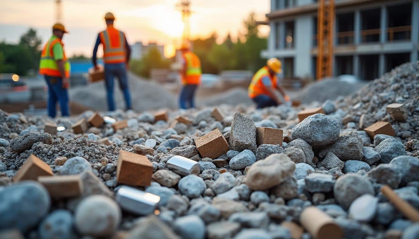 Illustration: Comprendre les différents types de déchets produits sur un chantier du BTP