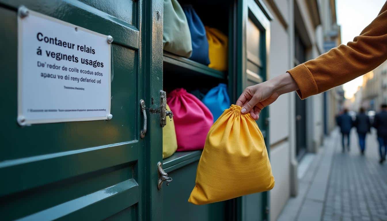 Illustration: Comprendre le fonctionnement des conteneurs relais pour les vêtements usagés