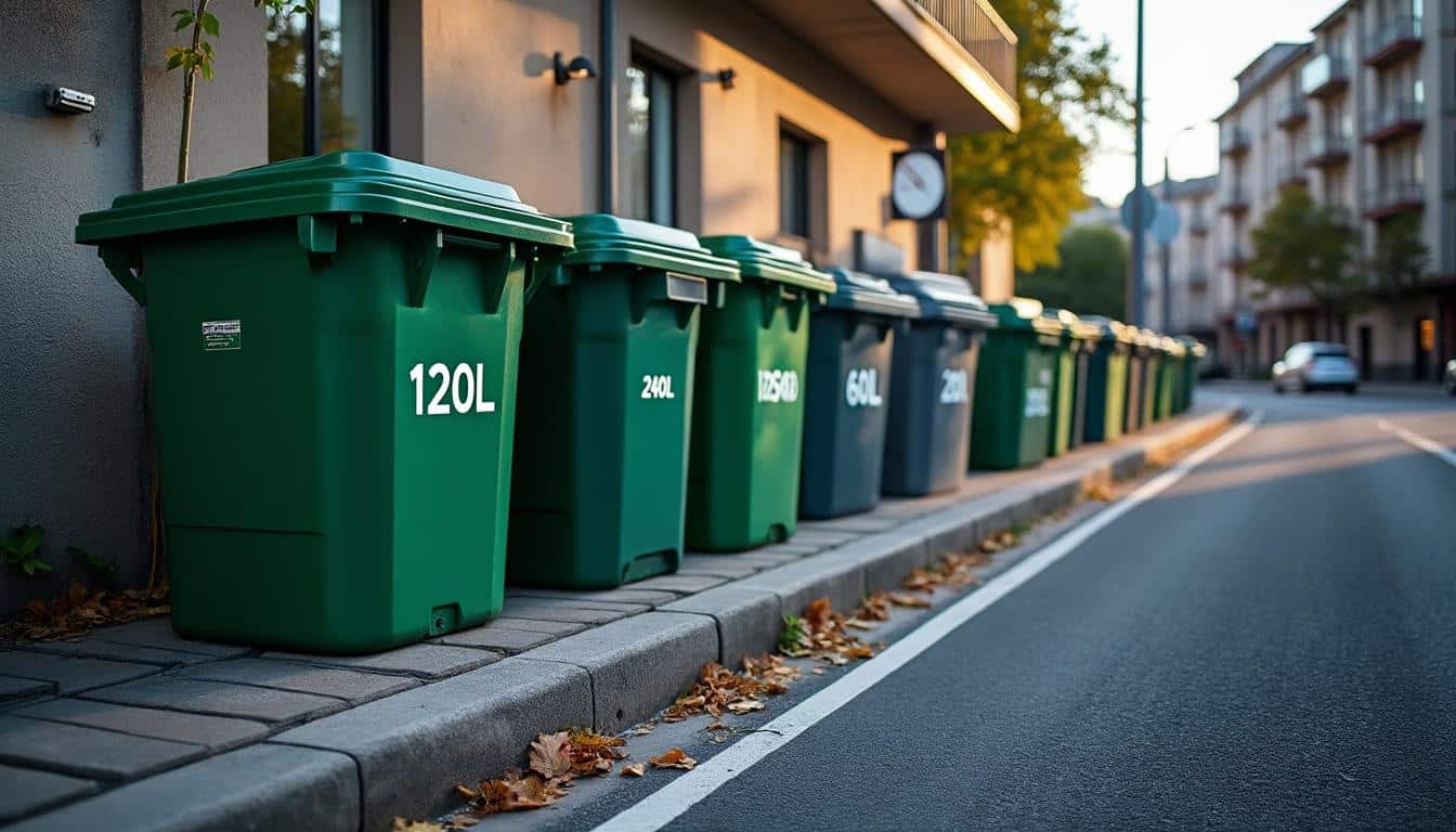 Illustration: Comprendre les différentes tailles et volumes des poubelles et conteneurs