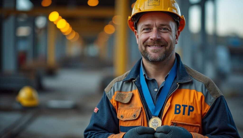 Médaille du travail dans le BTP : conditions, niveaux et avantages